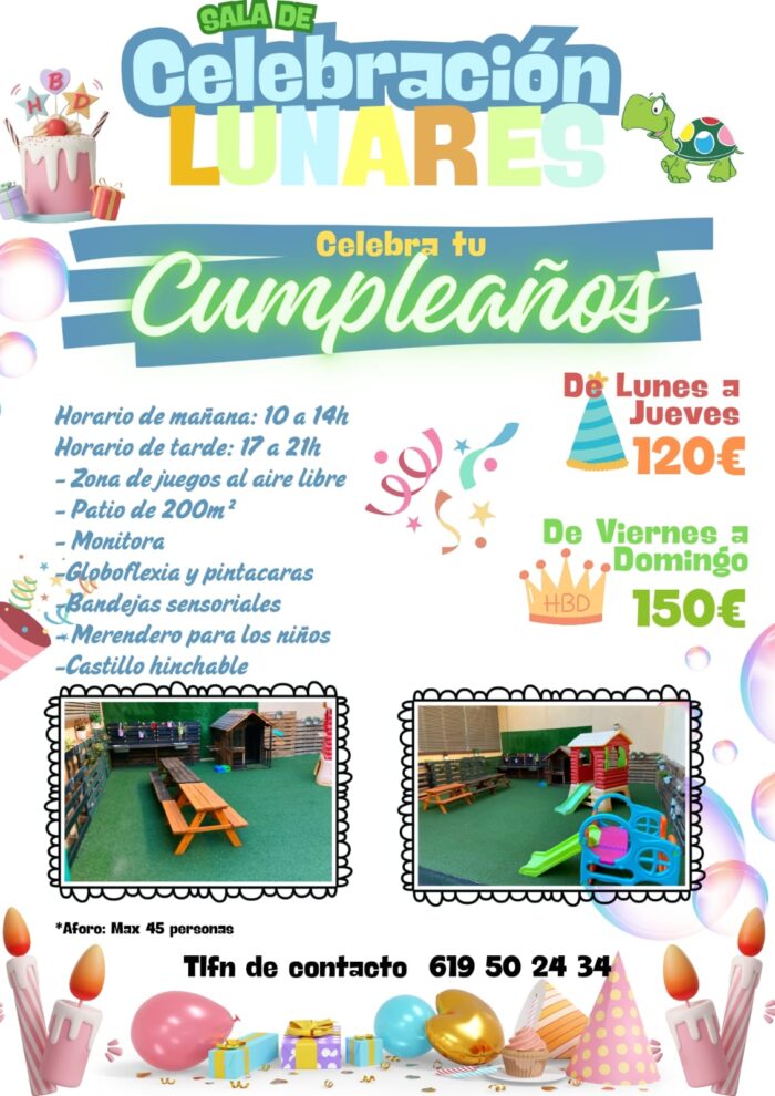 Celebra tu fiesta de cumpleaños con nosotros