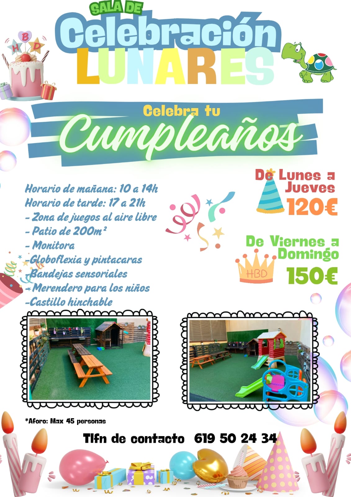 Celebra tu fiesta de cumpleaños con nosotros Celebra tu fiesta de cumpleaños con nosotros
